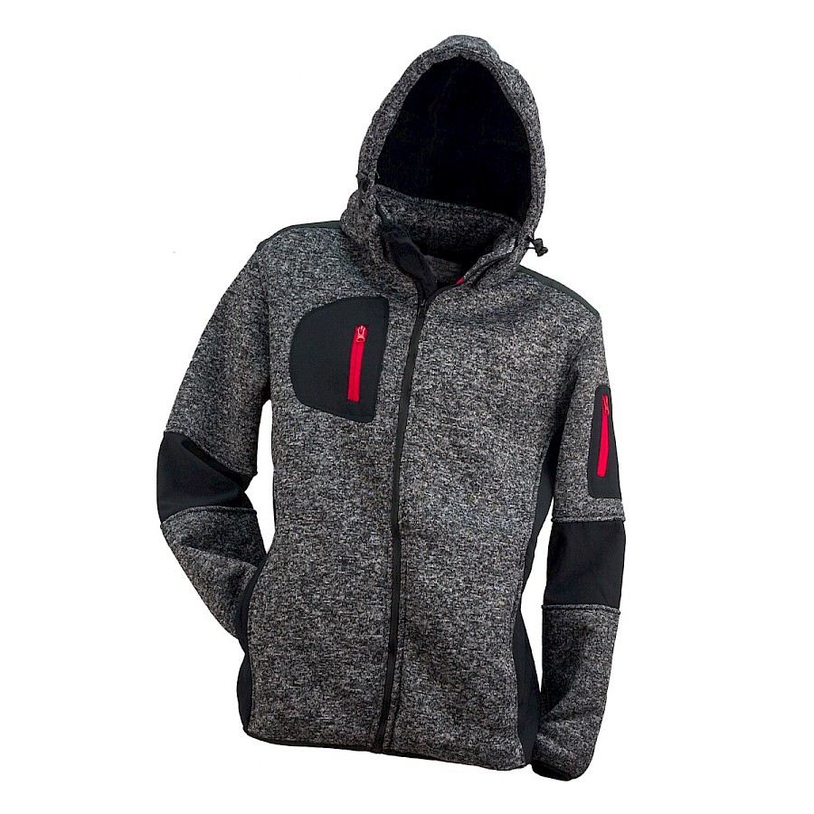 W18-12 BLUZA OCIEPLANA Z KAPTUREM