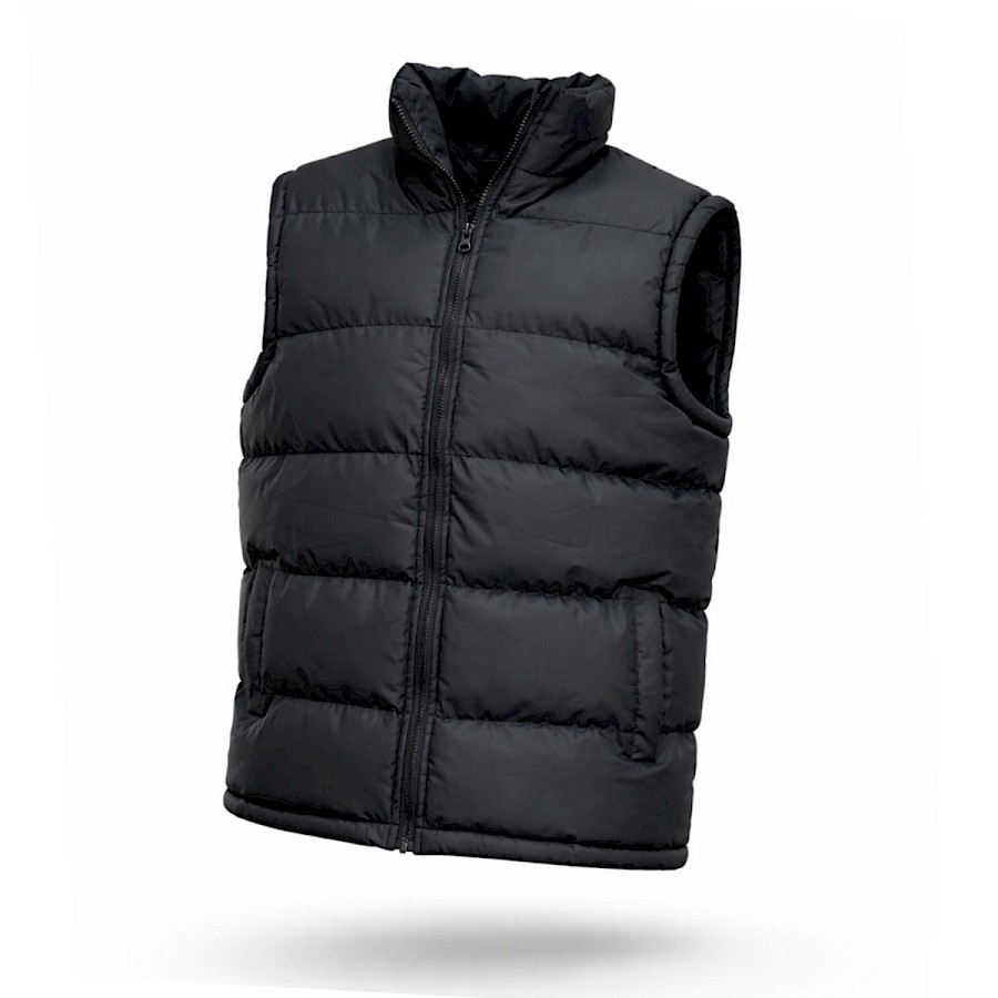 M-2028 BLACK BEZRĘKAWNIK  NA POLARZE
