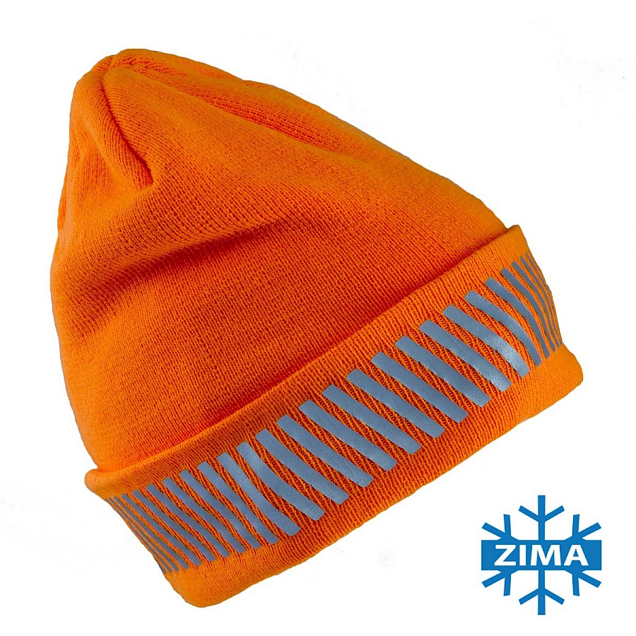 7021 ORANGE CZAPKA OCIEPLANA